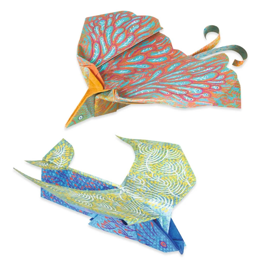 Gioco creativo di origami Uccelli con le ali, Djeco
