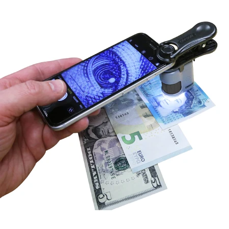 Taschenmikroskop mit Smartphone-Adapter, 20fache Vergrößerung, MicroMini