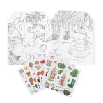 Coloring book with stickers Gardener's Book, Moulin Roty