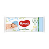 Serviettes de table biodégradables Huggies Pure 56 pcs