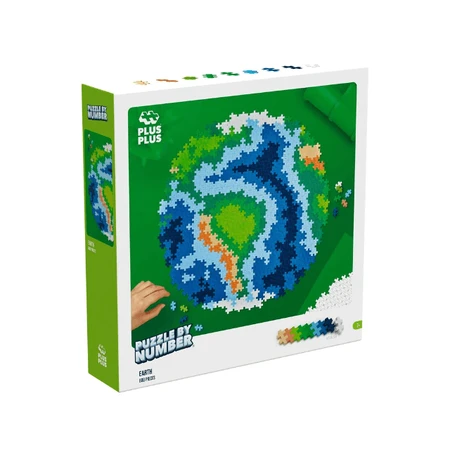 Puzzles numéricos Plus-Plus, 800 piezas, Tierra
