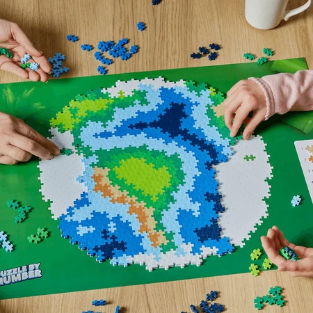 Puzzles numéricos Plus-Plus, 800 piezas, Tierra