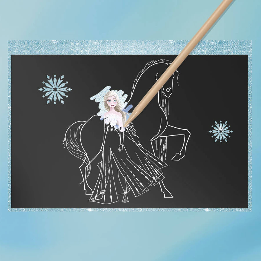 Set creativ de razuit si colorat Disney Frozen