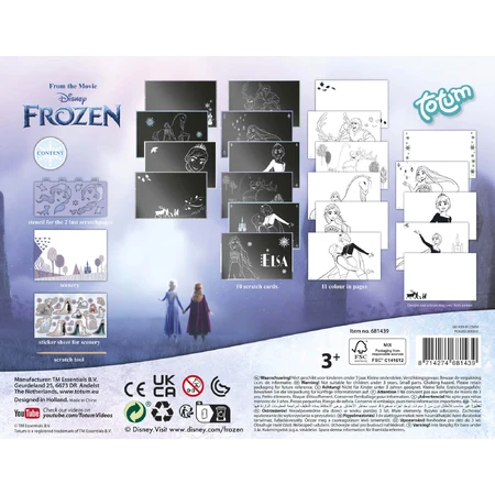 Set creativ de razuit si colorat Disney Frozen