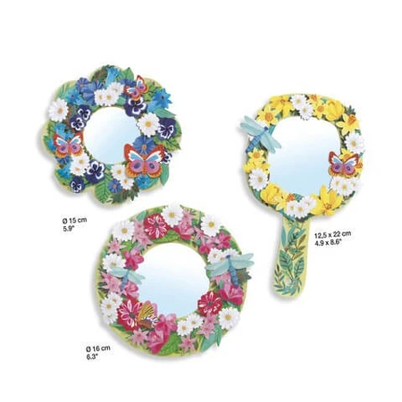 Set DIY Djeco, oglinzi inflorate