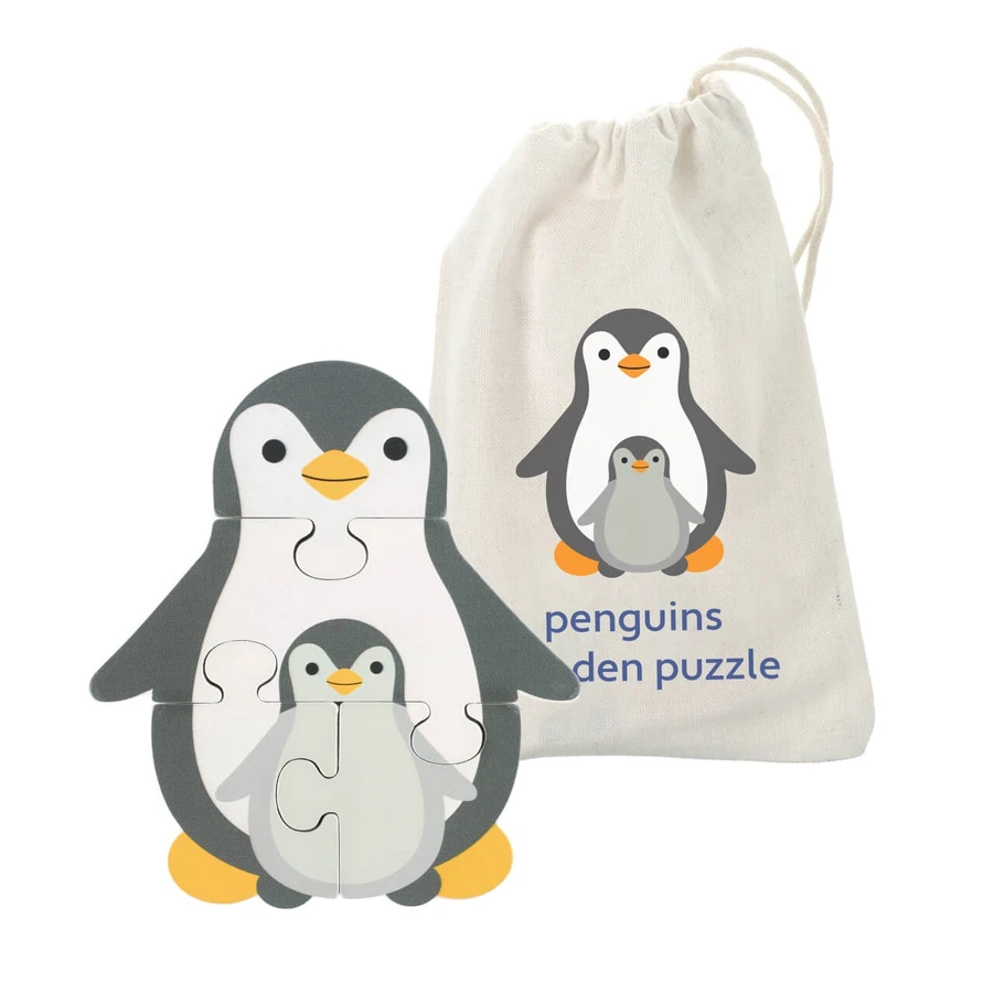 Houten pinguïnpuzzel, Oranjeboom Speelgoed
