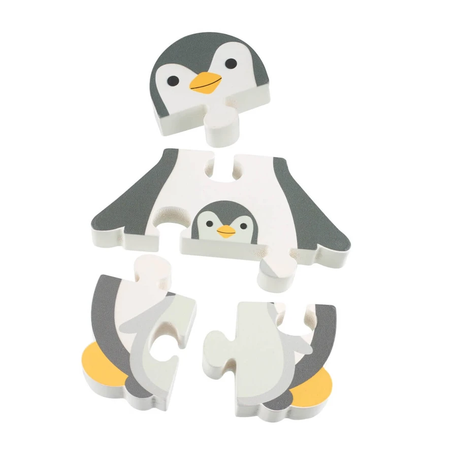 Houten pinguïnpuzzel, Oranjeboom Speelgoed