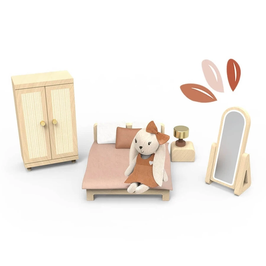 Bedroom furniture set for dollhouse, Speedy Monkey