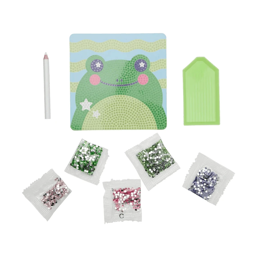 Mini atelier créatif de bricolage avec des diamants - Funny Frog