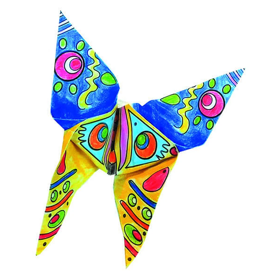 Origami Farfalle da colorare, Fridolin