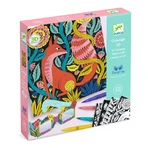 Djeco 3D taller para colorear, Fantasía en el bosque