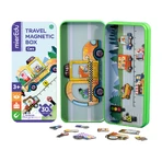 Puzzle magnético en caja metálica, juego de parejas y correspondencias - Cars
