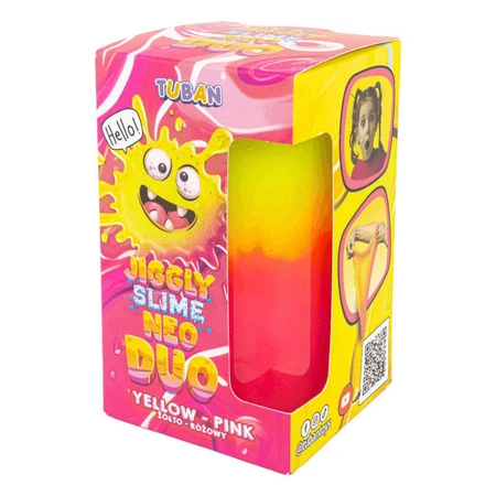 Set di esperimenti fai da te JIGGLY SLIME NEO DUO, GIALLO-ROSSO
