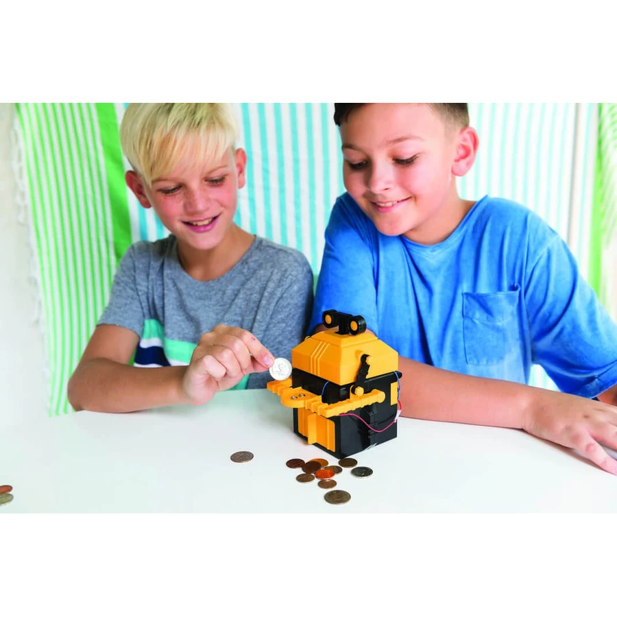 Kit constructie robot - Money Bank Robot, Kidz Robotix