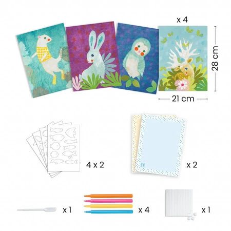 Creatief papieren decoratiespel, Djeco