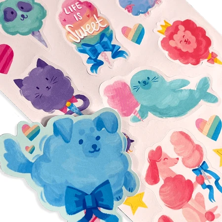 Stickers met geurtjes - Stickiville Fluffy Cotton Candy