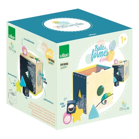 Caja clasificadora de formas de madera - Cubos sonoros - Vilac