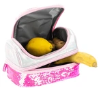Lunch box Girabrilla – cutie termică matlasată cu paiete reversibile și interior impermeabil