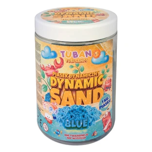 Piasek sensoryczny do formowania - niebieski, 1 kg