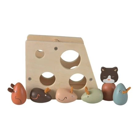 Käse, Katze und Maus Stapelspiel