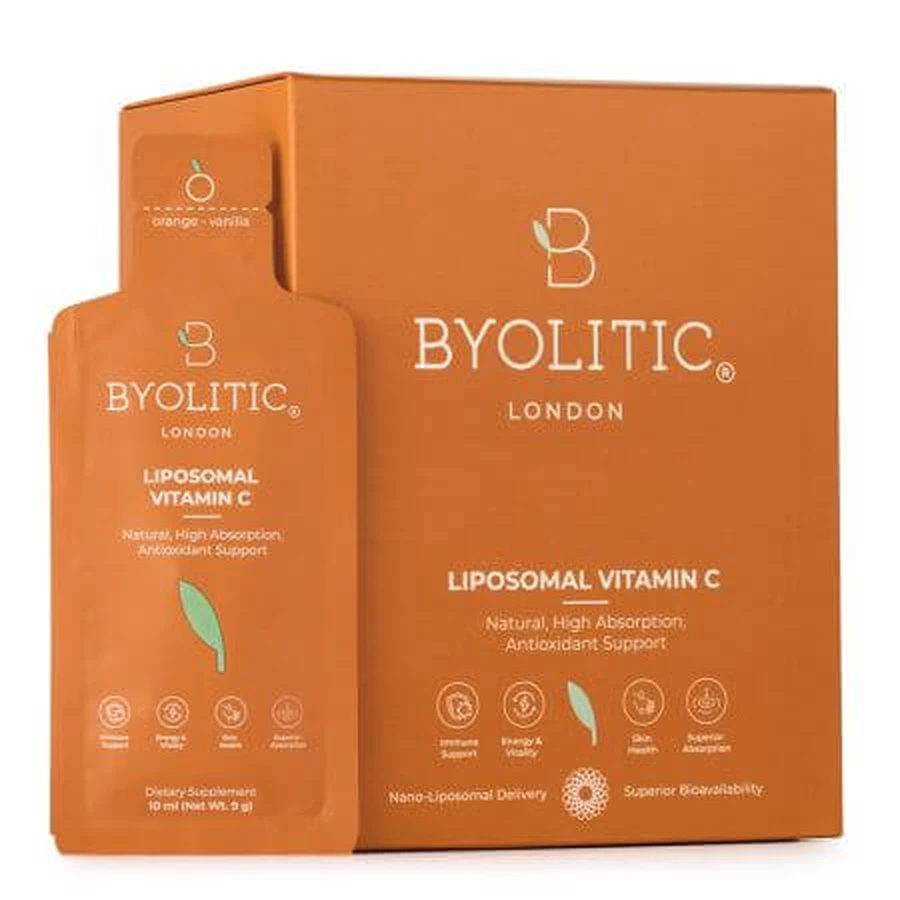 Vitamine C liposomale, 1000 mg, 30 sachets x 10 ml, Byolitic