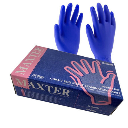 Maxter Blue Nitrile gloves L x 100pcs/cut