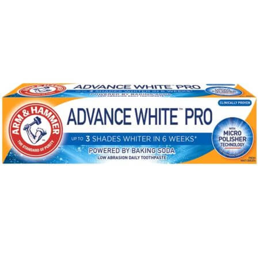 Toothpaste with baking soda Advance White Pro, 75 ml, Arm & Hammer