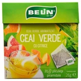Groene thee met citrusvruchten, 20 builtjes, Belin