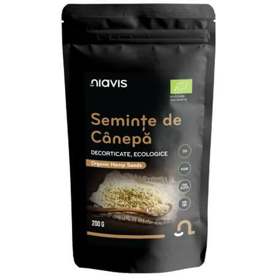Gepeld hennepzaad, 200 g, Niavis