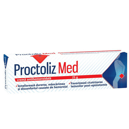 Cremă antihemoroidală Proctoliz Med, 25 g, Look Ahead