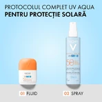 Spray hydratant visage et corps avec protection solaire SPF 50 Capital Soleil UV Aqua, 200 ml, Vichy