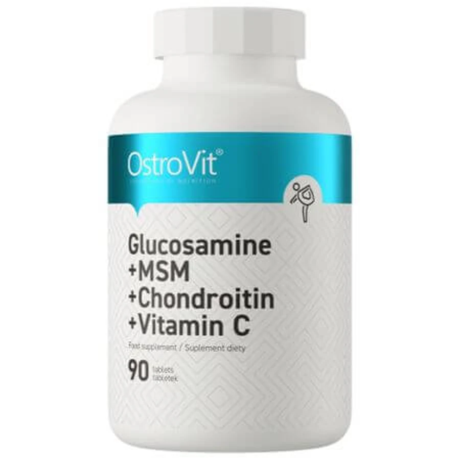 Glucozamine + Chondroïtine + MSM + Vitamine C, 90 tabletten, OstroVit