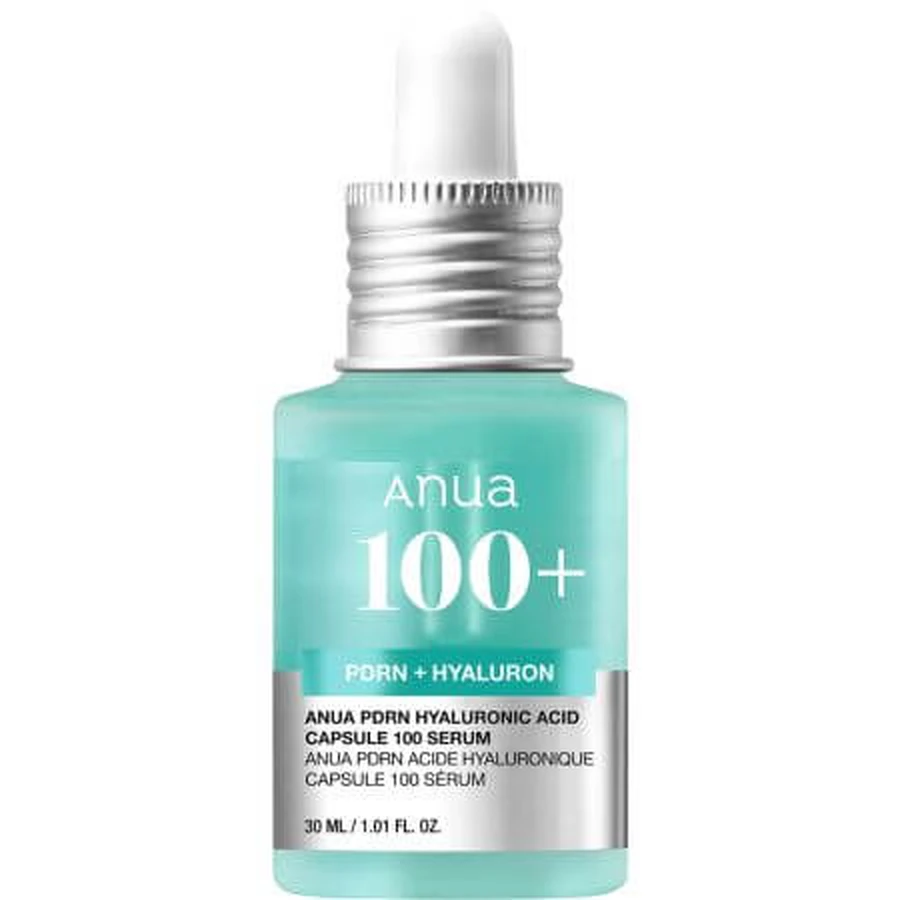 Sérum concentré avec PDRN et Acide Hyaluronique 100+ Sérum Visage, 30 ml, Anua