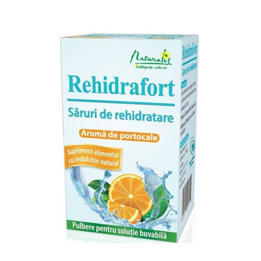 Naturalis Rehidrafort sinaasappelsmaak x 10 sachets x 5 g poeder. voor oraal gebruik.