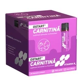 Ostart Flüssiges Carnitin mit Erdbeergeschmack Ostart, 20 Einzeldosis-Fläschchen à 25 ml, Fiterman Pharma