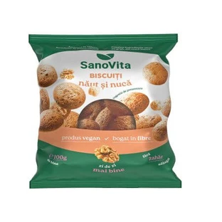 Herbatniki z orzechami włoskimi, 100 g, Sanovita