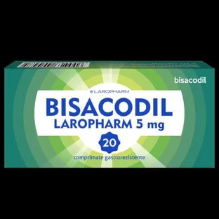 Bisacodyl Laropharm, 5 mg, 20 gastro-resistant tablets, Laropharm