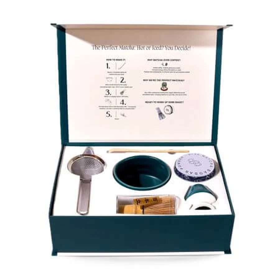 Premium tea brewing set Blue Matcha Matcha Toolbox, BBody