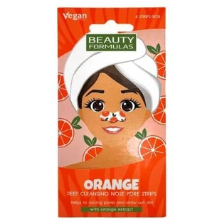 Streifen mit Orangenextrakt zur Reinigung der Poren auf der Nase, 6 Stück, Beauty Formulas