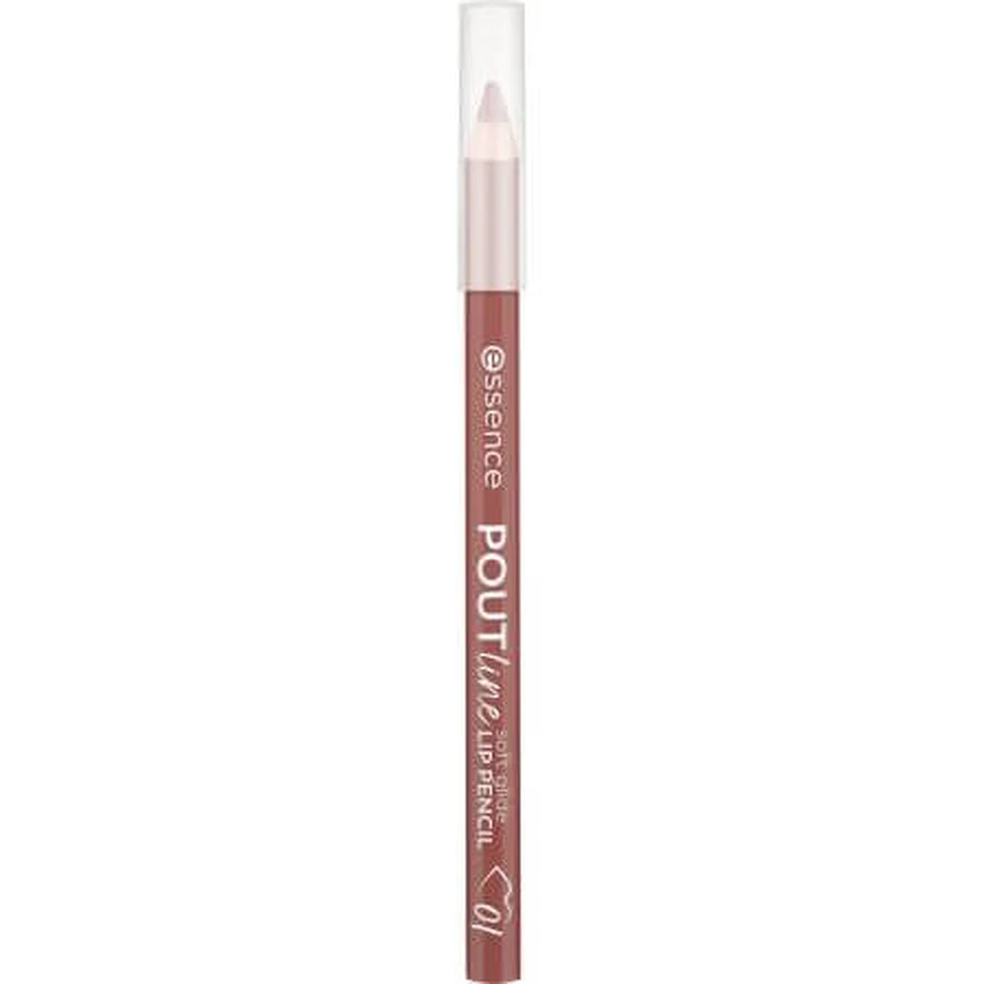 Lippenkonturenstift, 01 Like To Mauve It, POUTline soft glide, 0,62 g, Essence