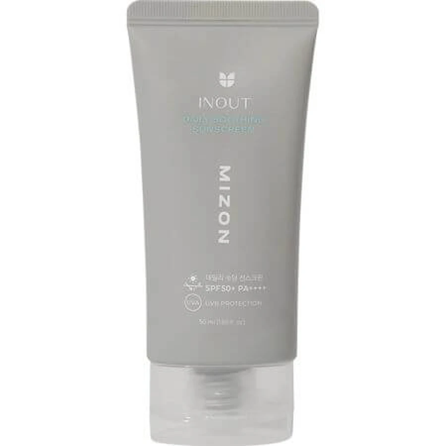 Przeciwsłoneczny krem do twarzy SPF 50+PA++++ Daily Soothing Sunscreen Inout, 50 ml, Mizon: ceny i cechy
