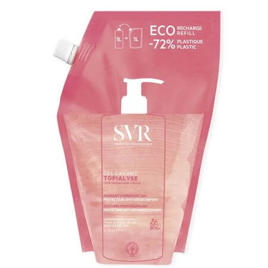 Refill Body and Face Gel Lavant Topialyse, 1000 ml, Svr
