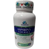 Aspirina salicina natural, 105 mg, 60 cápsulas vegetales, Onedia