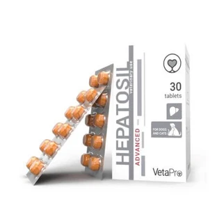 Liver supplement for dogs and cats Hepatosil Advanced, 30 tablets, Vetapro