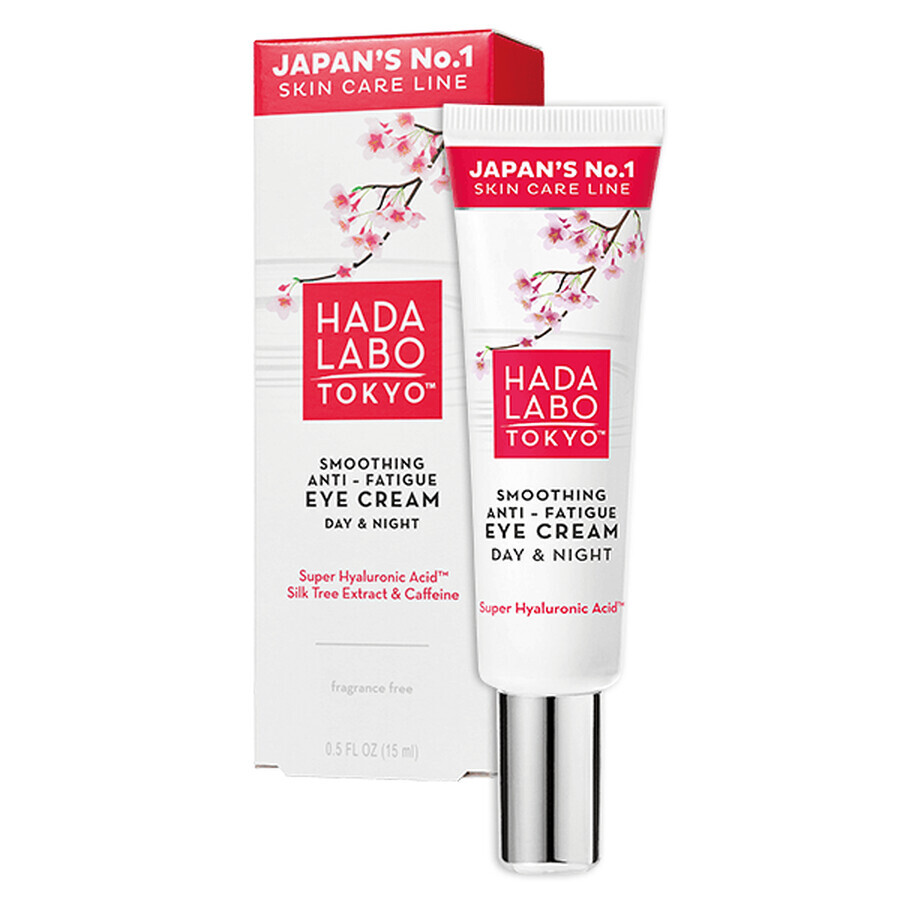 Anti-Blur Augencreme für Tag und Nacht mit Super-Hyaluronsäure, 15 ml, Hada Labo Tokyo