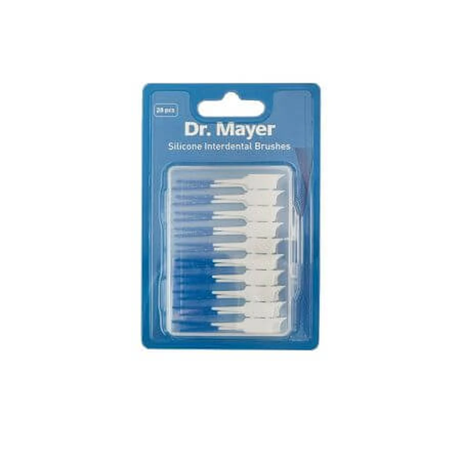 Scovolini interdentali in silicone M, 0,9-1,3 mm, DRM-S301M, 20 pezzi, Dr.Mayer