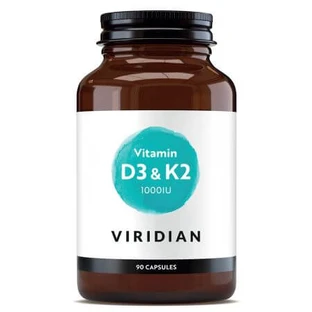 Vitamine D3 et K2, 90 gélules, Viridian