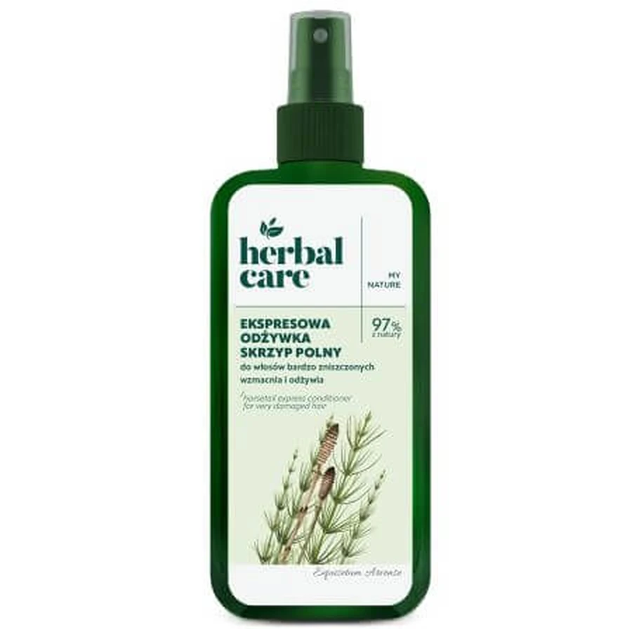 Wzmacniająca odżywka w sprayu z ekstraktem ze skrzypu polnego do włosów zniszczonych Herbal Care, 200 ml, Farmona: ceny i cechy