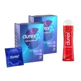 Package Prezervative Originals 2x18 pieces + Lube Strawberry, 50 ml, Durex