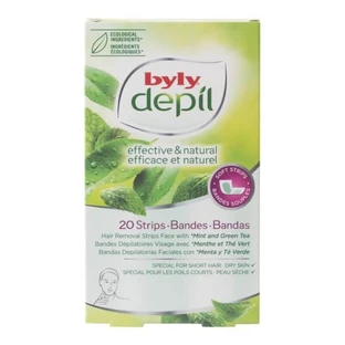 Hair removal strips for face with aloe vera Depil, 20 pieces, Byly
